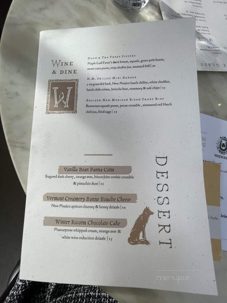 Wolf in the Woods - San Diego, CA menu_pic