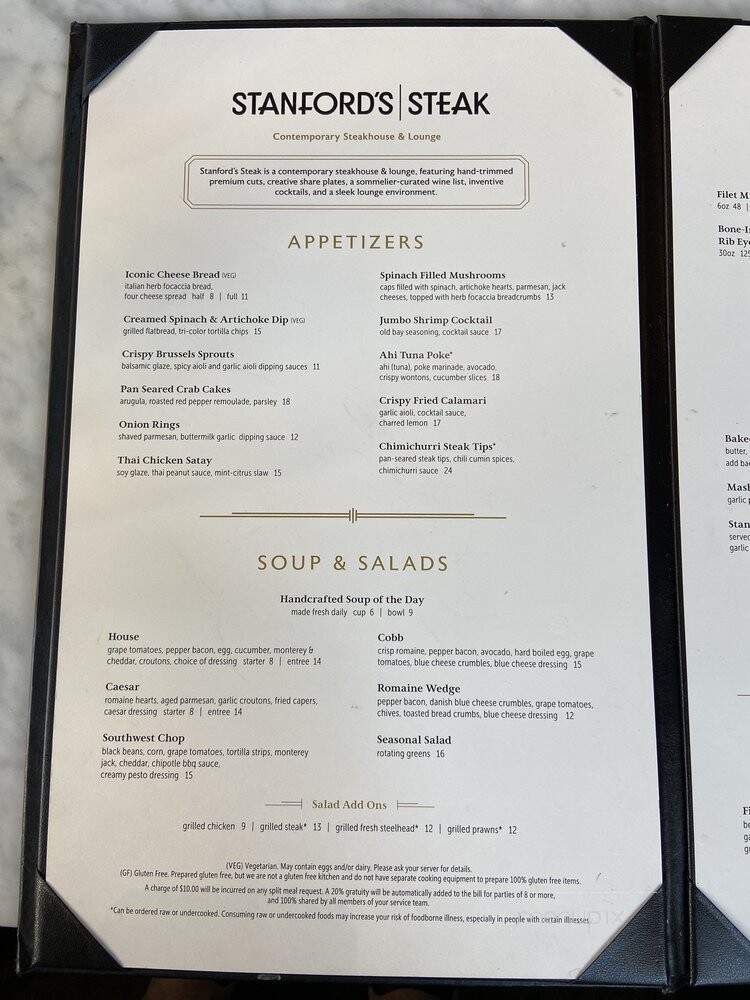 Stanford's - Tacoma, WA menu_pic