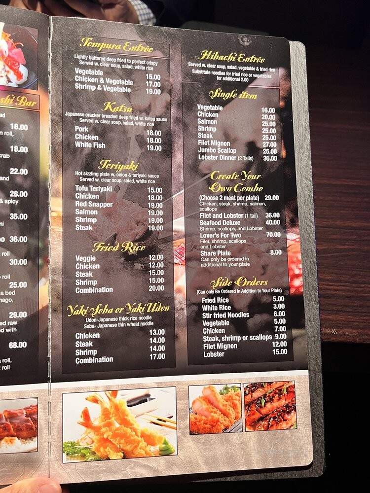 Asahi Hibachi & Sushi - Kissimmee, FL menu_pic