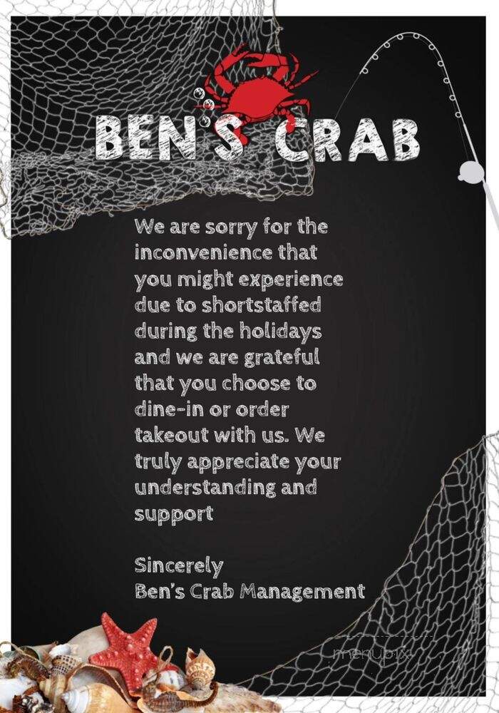 Ben's Crab & Seafood Bar - Smyrna, GA