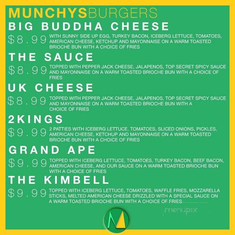 Munchys - Hempstead, NY menu_pic