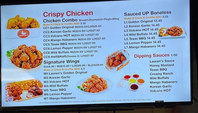 Lauren's Chicken Burger - Carlstadt, NJ menu_pic