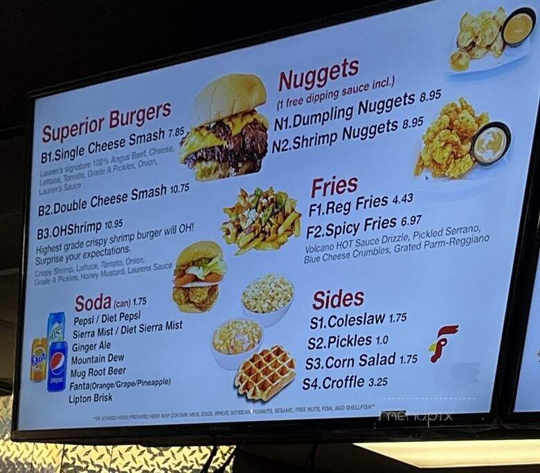 Lauren's Chicken Burger - Carlstadt, NJ menu_pic