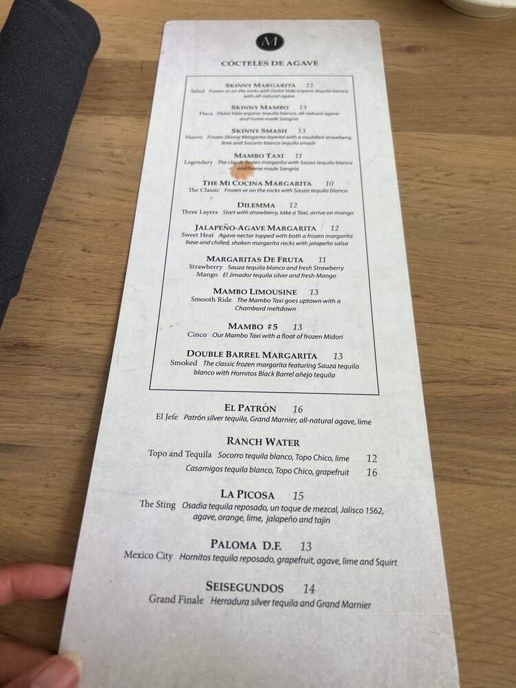 Mi Cocina - Dallas, TX menu_pic