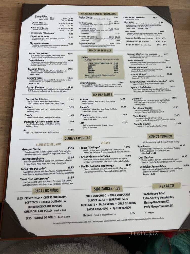 Mi Cocina - Dallas, TX menu_pic