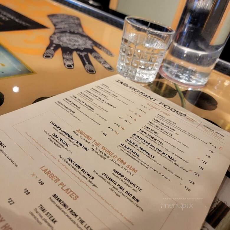 Immigrant Food - Washington, DC menu_pic