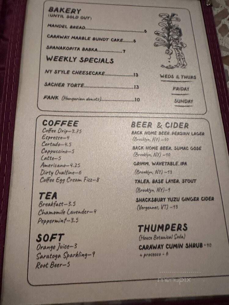 Agi's Counter - Brooklyn, NY menu_pic