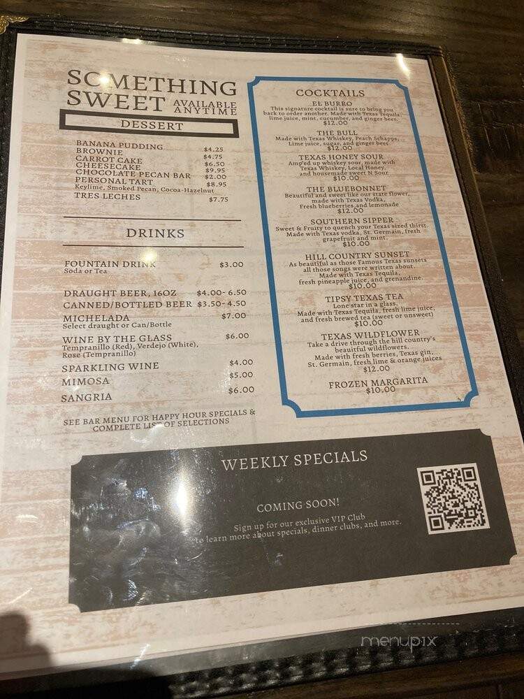 Burro & Bull - Cypress, TX menu_pic