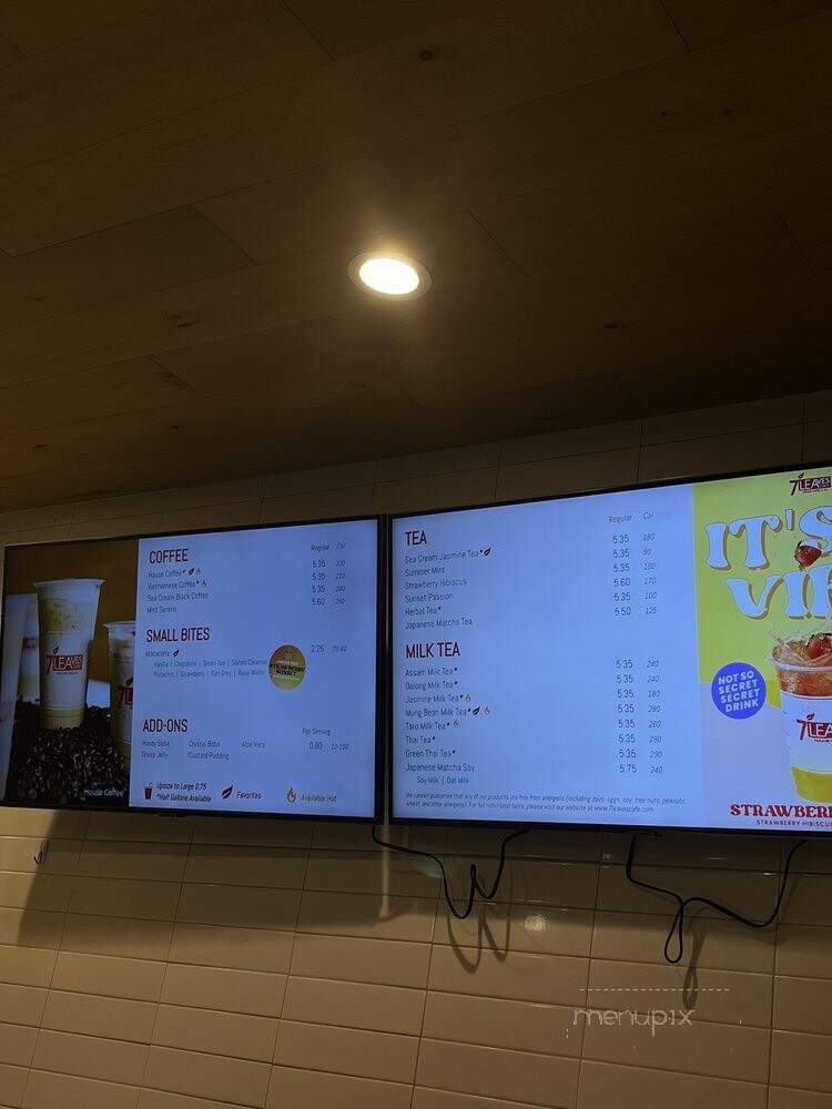 7 Leaves Cafe - Cupertino, CA menu_pic