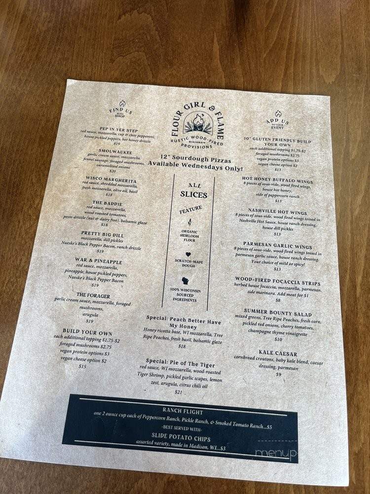Flour Girl and Flame - West Allis, WI menu_pic