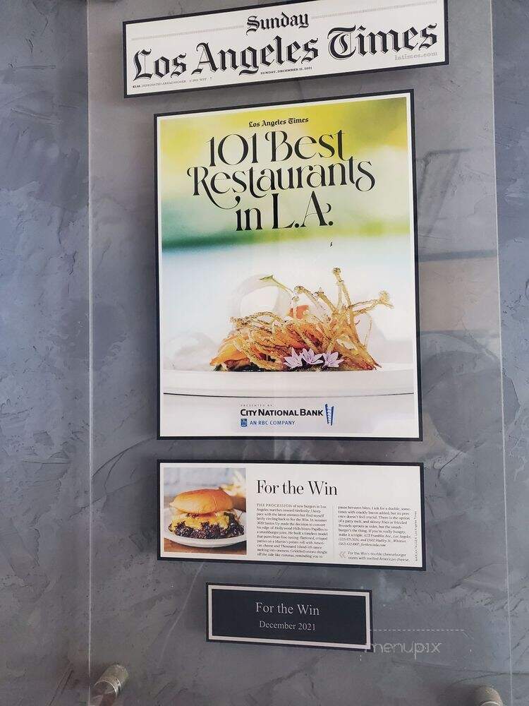 For the Win - Whittier, CA menu_pic