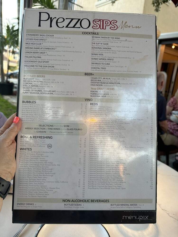 Prezzo - Palm Beach Gardens, FL menu_pic