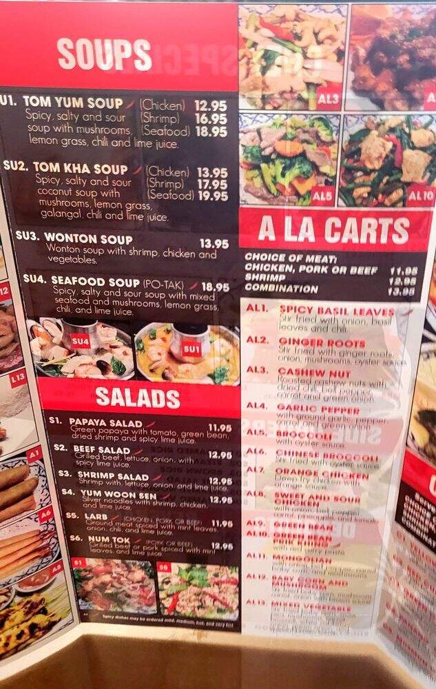 Chaba Thai Restaurant - Cypress, CA menu_pic