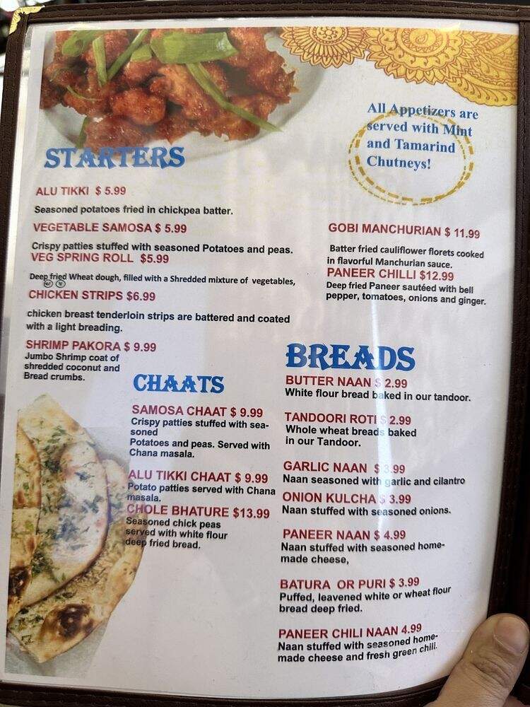 Tandoori Flame - Garland, TX menu_pic