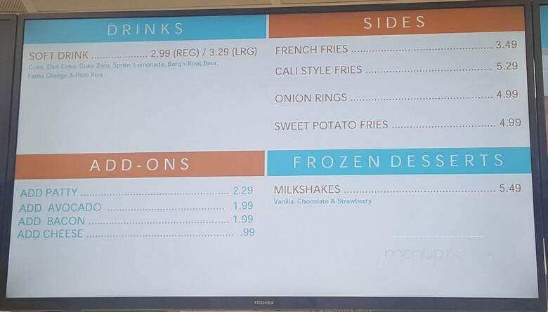 CaliBurger Shoreline - Shoreline, WA menu_pic