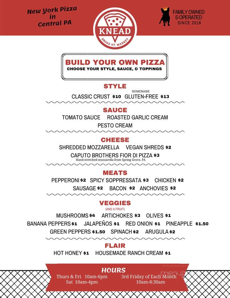 Knead Market - Harrisburg, PA menu_pic