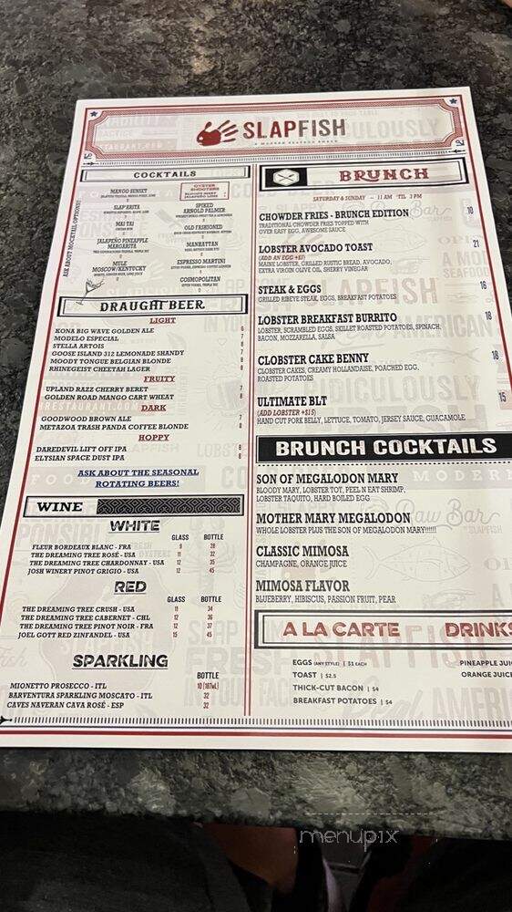 Raw Bar By Slapfish - Indianapolis, IN menu_pic