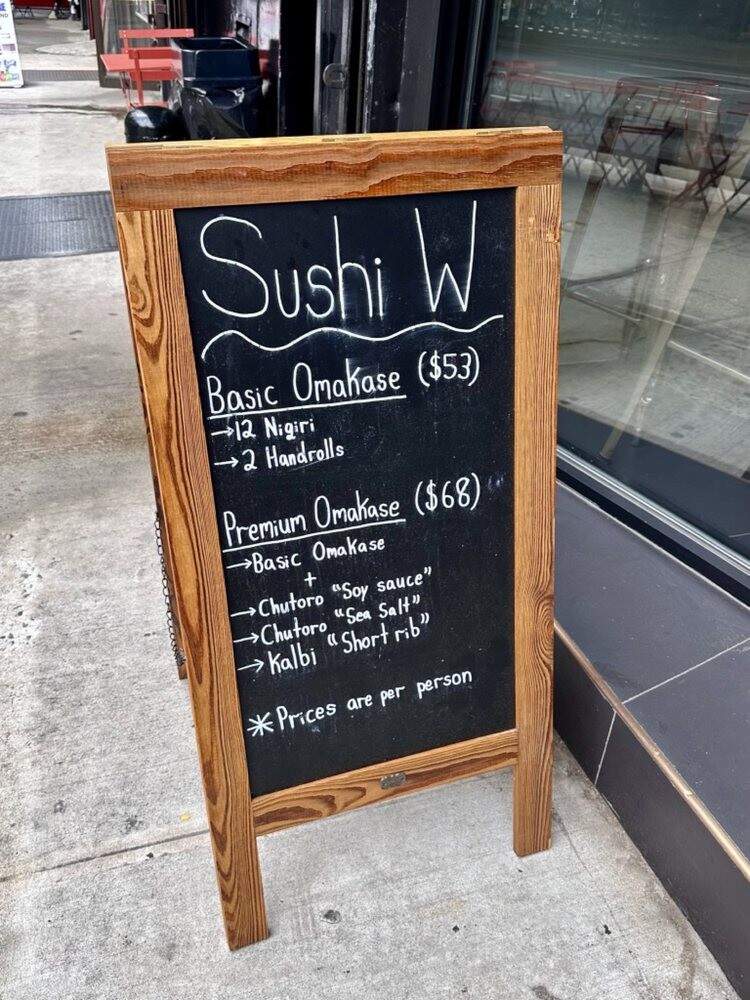Sushi W - New York, NY menu_pic