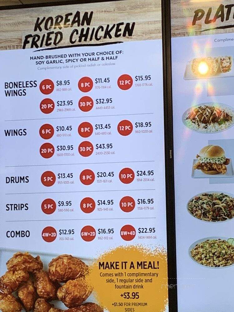Bonchon - Farmington Hills, MI menu_pic
