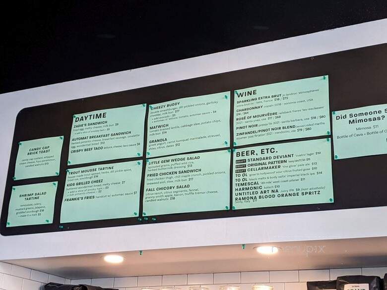 Automat - San Francisco, CA menu_pic