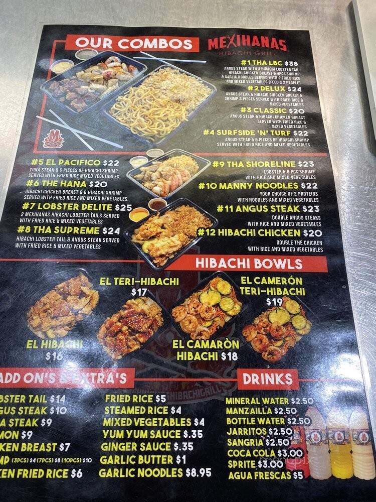 Mexihanas - Long Beach, CA menu_pic