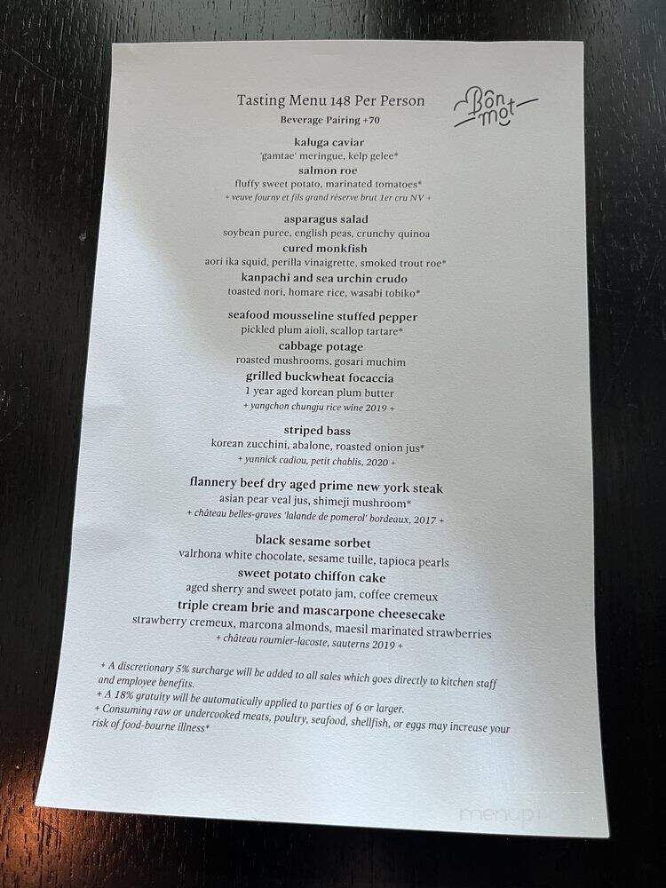 Bon Mot - Cupertino, CA menu_pic