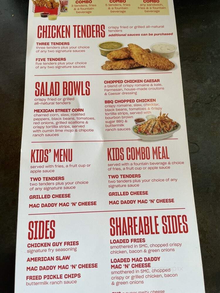 Chicken Guy! - Winter Park, FL menu_pic
