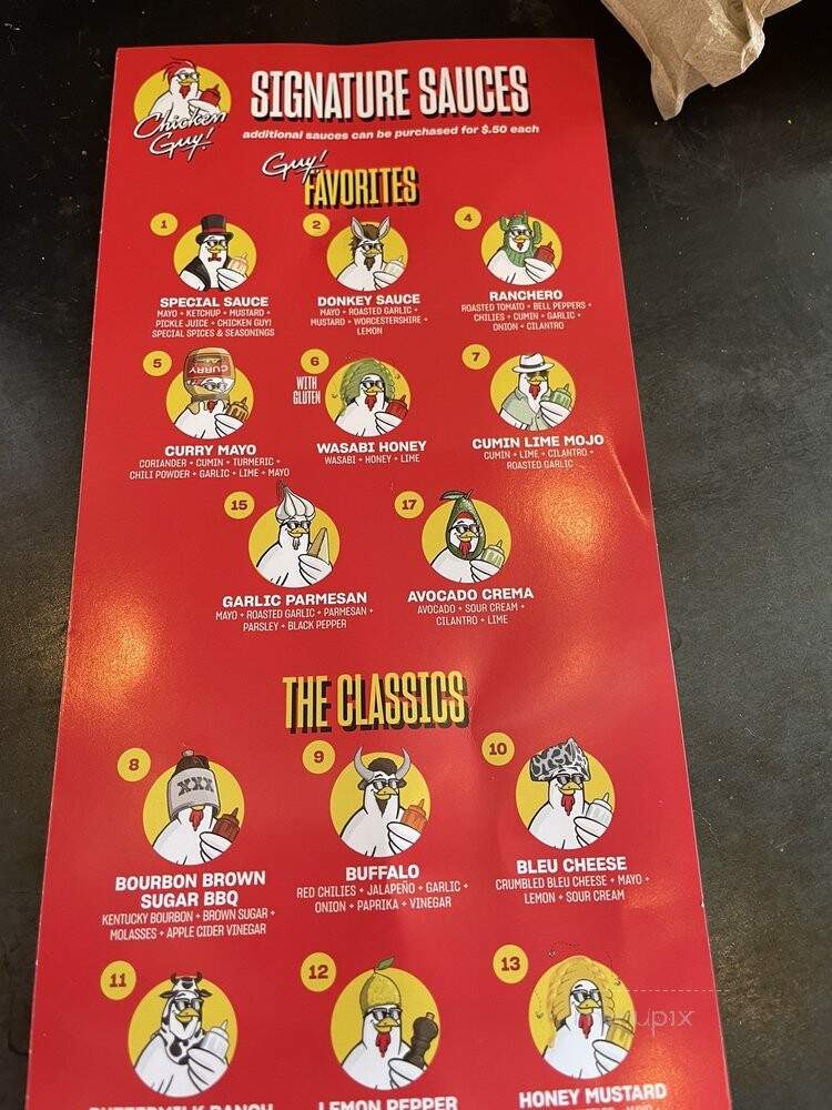 Chicken Guy! - Winter Park, FL menu_pic