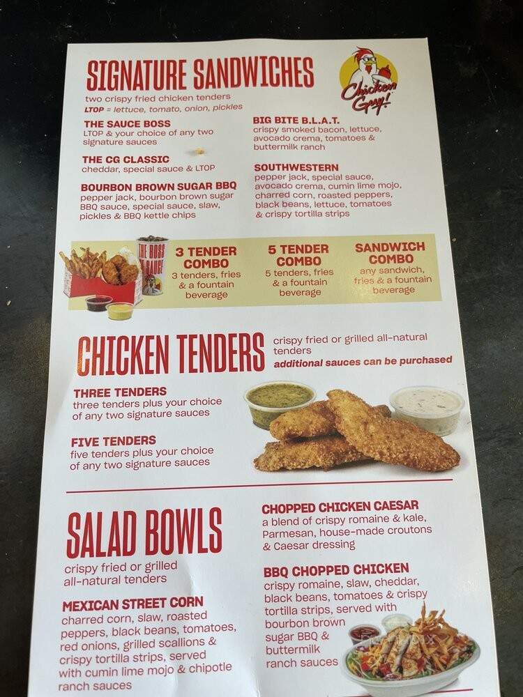 Chicken Guy! - Winter Park, FL menu_pic