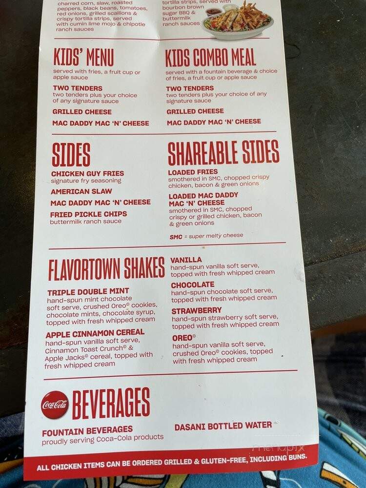 Chicken Guy! - Winter Park, FL menu_pic