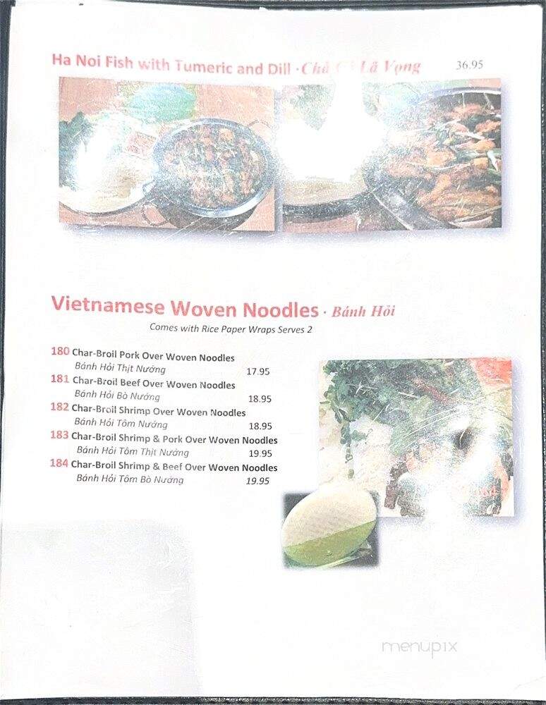 Pho Tai - Dublin, CA menu_pic