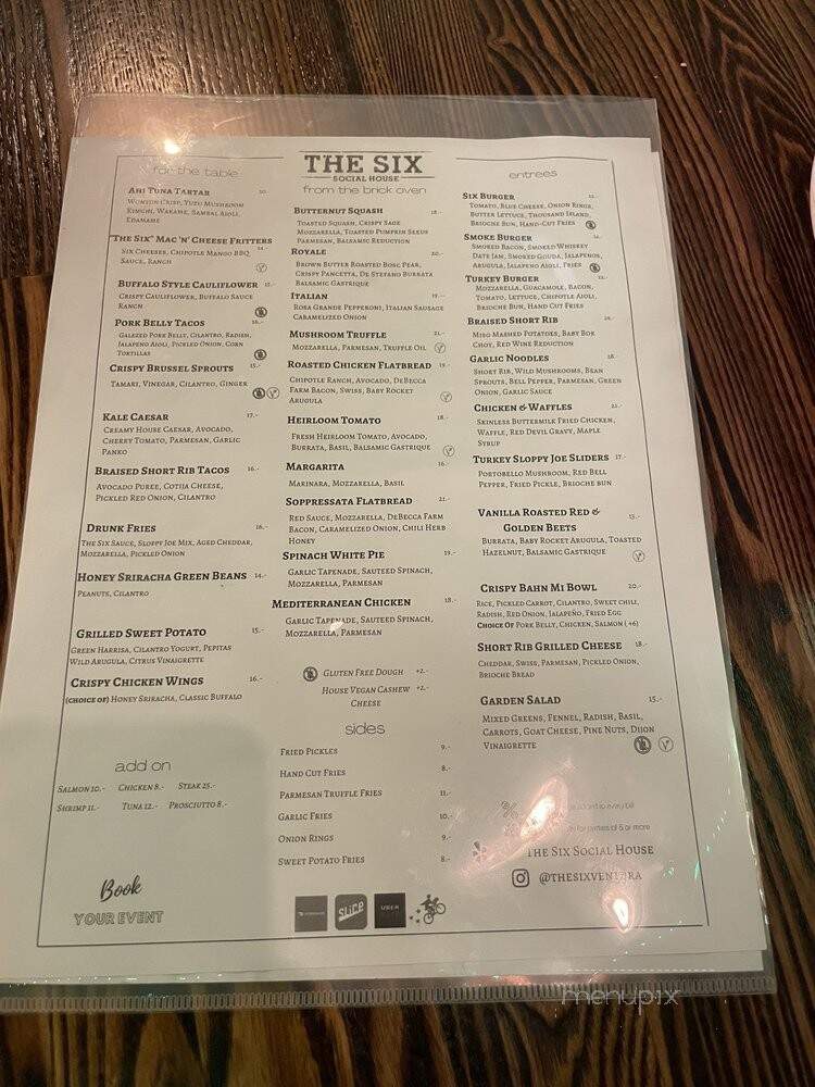 The Six Chow House - Ventura, CA menu_pic