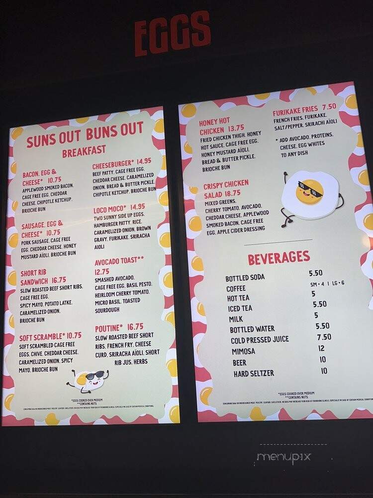 Sun's Out Buns Out - Las Vegas, NV menu_pic