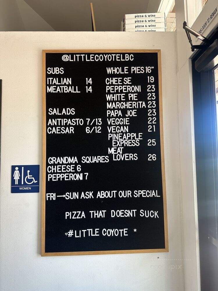 Little Coyote - Long Beach, CA menu_pic
