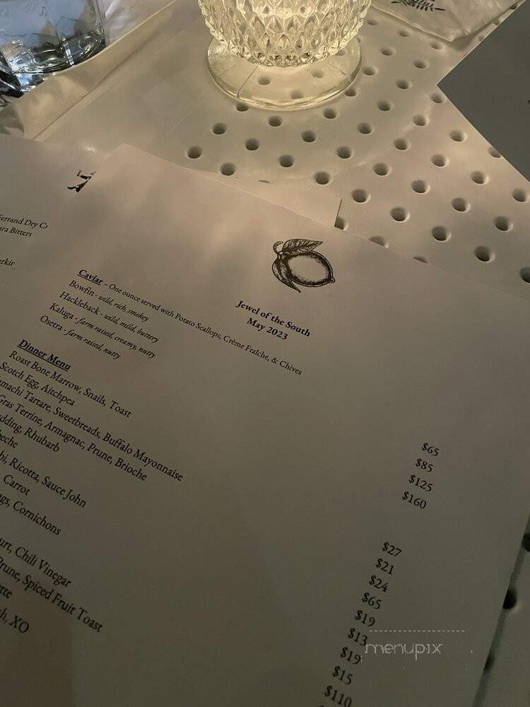 Jewel Of the South - New Orleans, LA menu_pic
