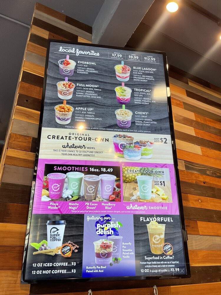 Everbowl - San Diego, CA menu_pic