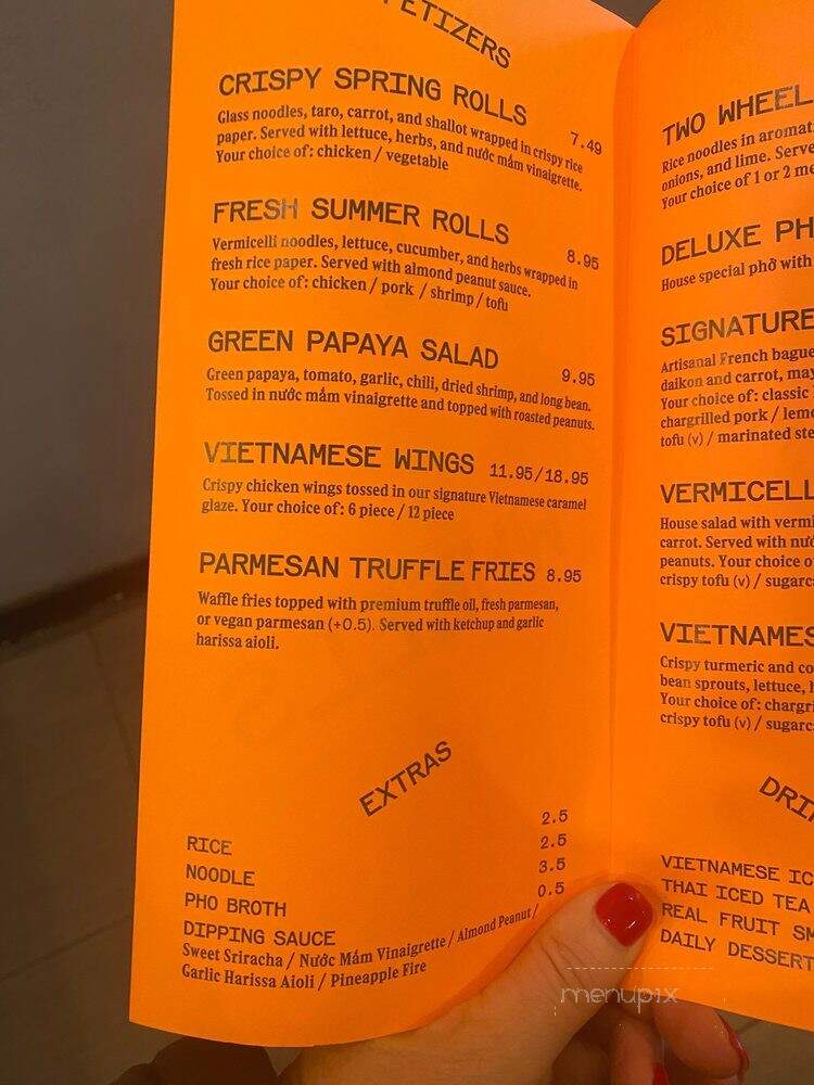 Two Wheels - New York, NY menu_pic