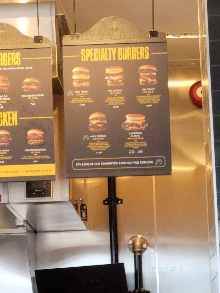 The Burger's Priest - Newmarket, ON menu_pic