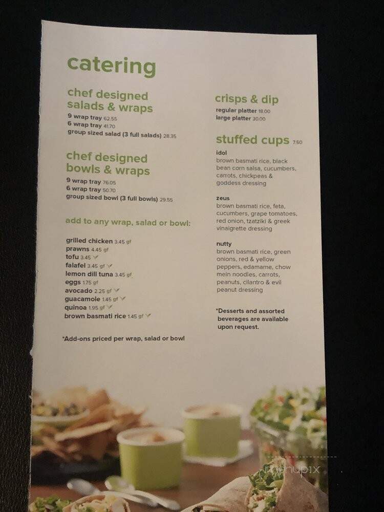 The Chopped Leaf - Abbotsford, BC menu_pic