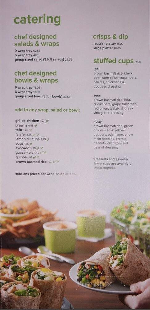 The Chopped Leaf - Abbotsford, BC menu_pic