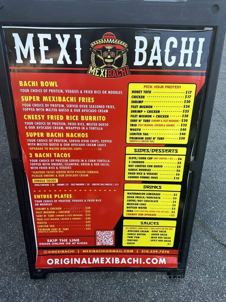 Mexibachi - Los Angeles, CA menu_pic