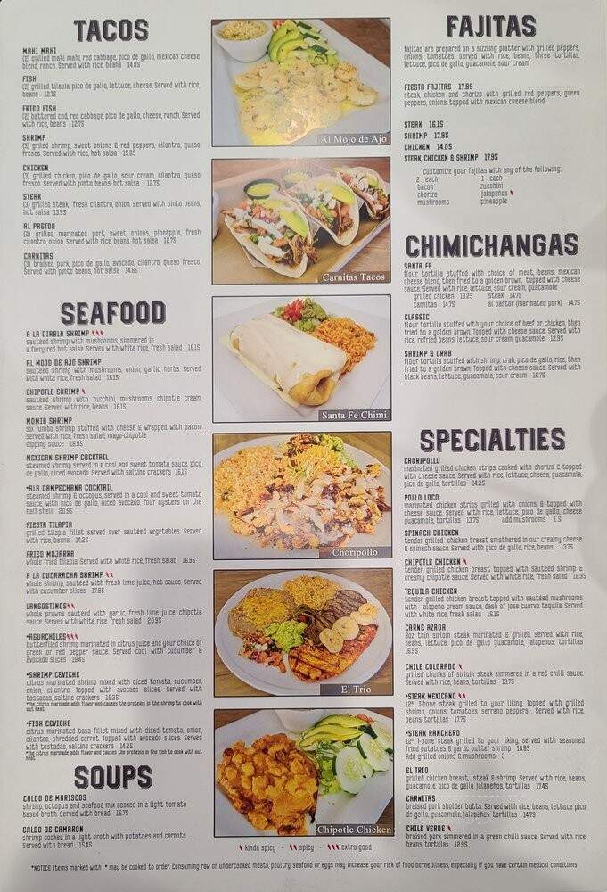 Fiesta Mexican Restaurant - Des Moines, IA menu_pic