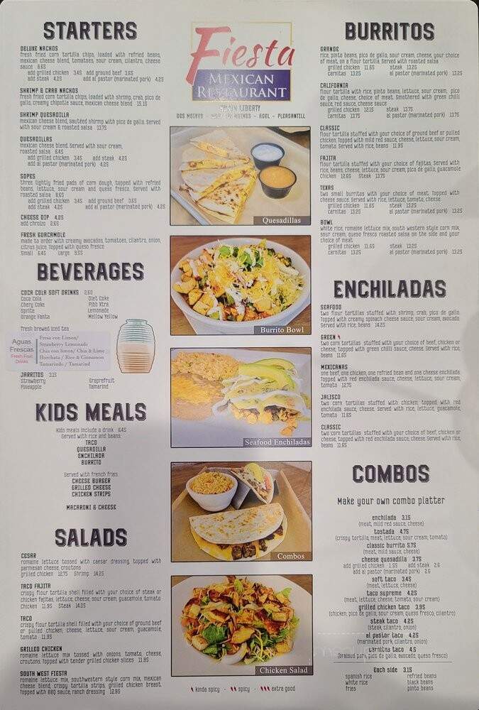Fiesta Mexican Restaurant - Des Moines, IA menu_pic