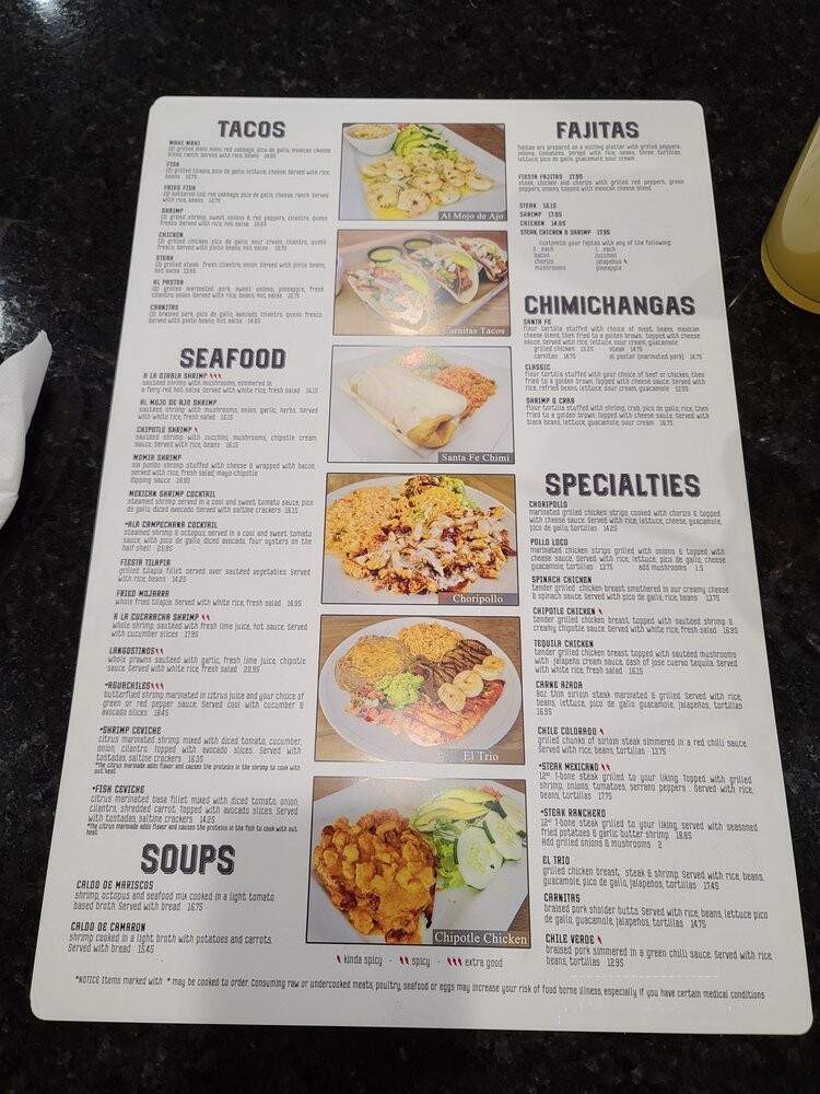 Fiesta Mexican Restaurant - Des Moines, IA menu_pic
