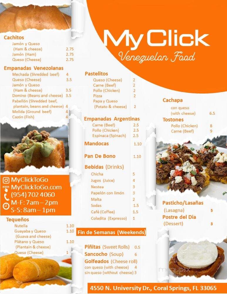 MyClick Venezuelan Restaurant - Coral Springs, FL