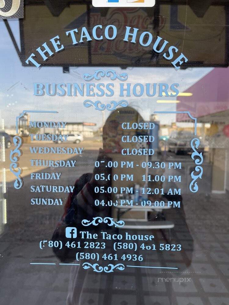 The Taco House - Guymon, OK menu_pic