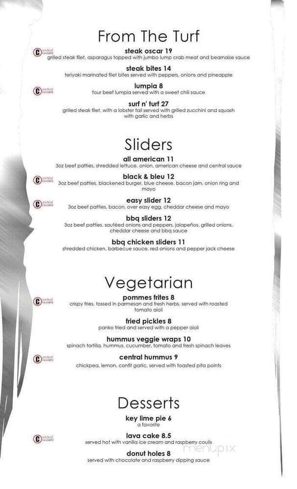 Central Shore - Virginia Beach, VA menu_pic