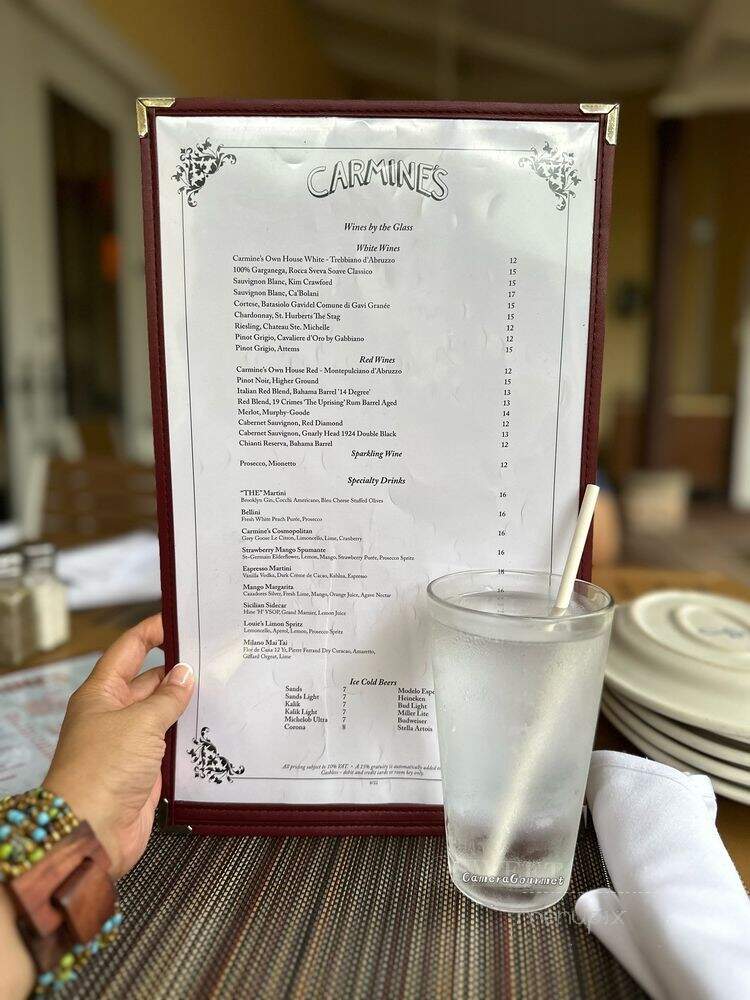 Carmine's - Atlantis, FL menu_pic
