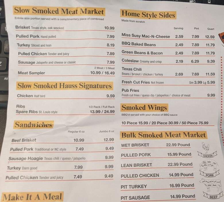 The Wiggly Pig - Ellicott City, MD menu_pic