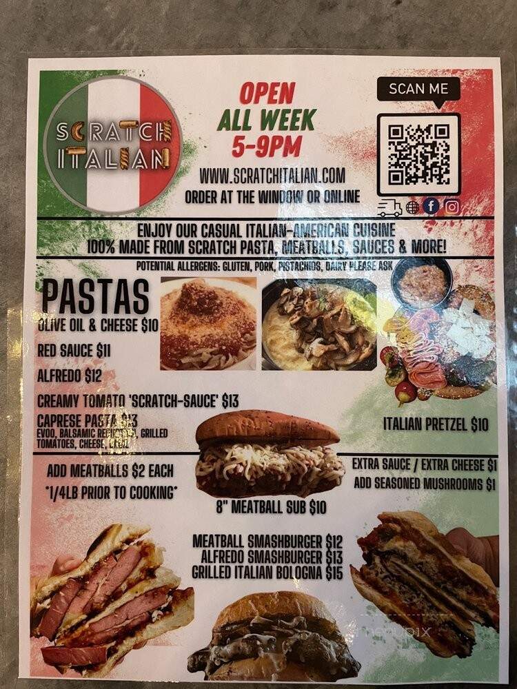 Scratch Italian Fare - Delaware, OH menu_pic